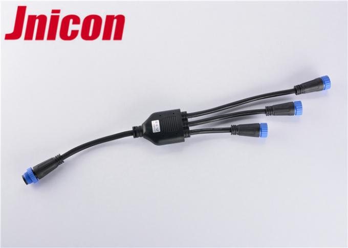 4 Way Y Shape Outdoor Lighting Cable Connectors Male Female 2 Pin Outdoor Lighting Cable Connectors