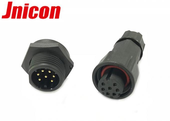 IP68 7 Pin Waterproof Panel Connector Circular For Data Signal Connection