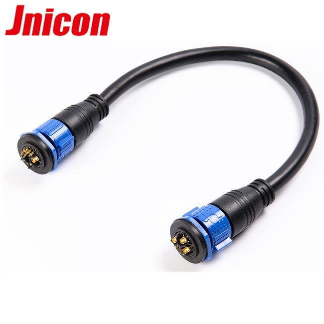 Panel Mount Electrical Round Multi Pin Connectors 3 Pin Power And 9 Pin