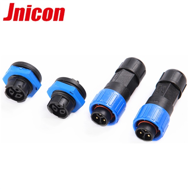Round Panel Mount Waterproof Plug Socket , M16 3 Pole Waterproof Connector