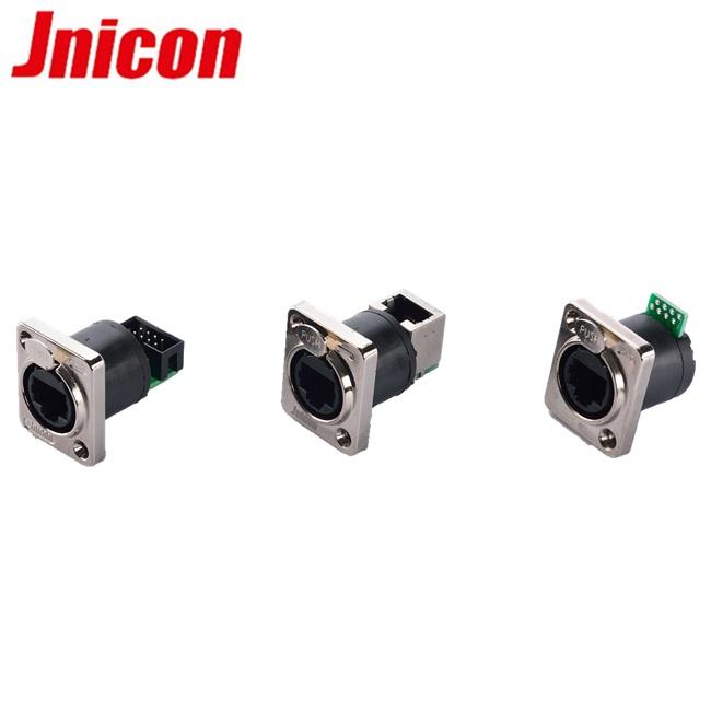 Easy Pull Push RJ45 Waterproof Connector , RJ45 Panel Mount Ethernet ...
