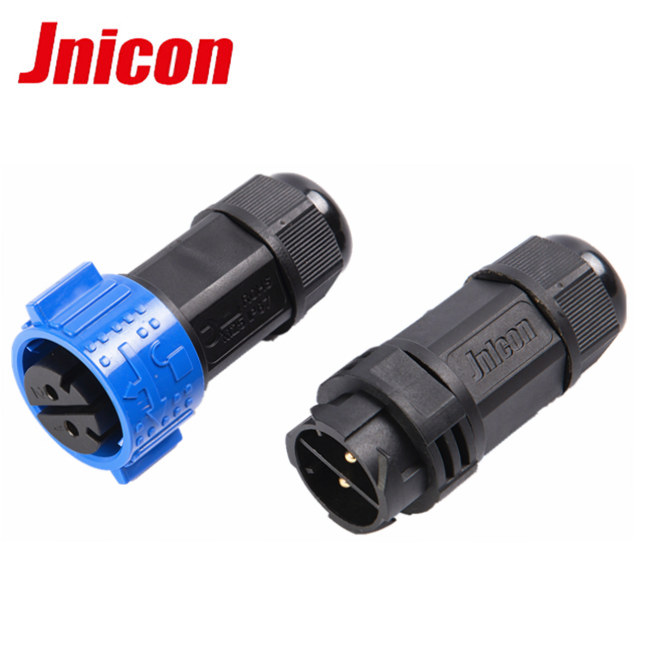 IP67 Electrical Waterproof Panel Mount Connector Plug And Socket 2 Pin