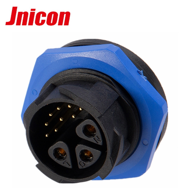 3+9 Pin IP67 Plug Socket Multi Pin Connectors Waterproof Data And Power