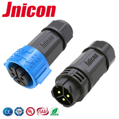 50A 500V M25 3 Pin Waterproof Outdoor Connectors Quick Lock Electrical Connectors