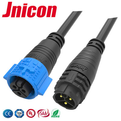 20A M19 Outdoor Waterproof Wire Connectors IP67 3 Pin Automotive Connector