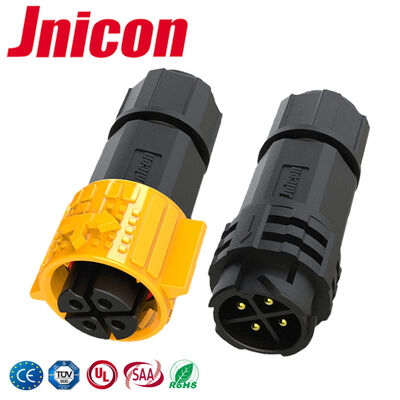 20A 300V M19 DC Waterproof Connector Push Lock IP67 Waterproof Connector