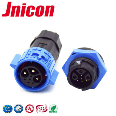 M19 3+5 Multi Pin IP67 Panel Mount Connector 15A+5A Circular Push Lock Connectors