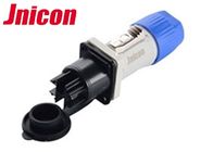 Outdoor 3 Pin Waterproof Power Connector , Blue And Gray LED Screen Connector