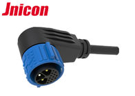Right Angle Waterproof Wire Connectors , 16 Pin Waterproof Electrical Wire Connectors