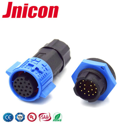16 Pin 5A IP67 Waterproof Connector Panel Mount Waterproof Quick Connector M19