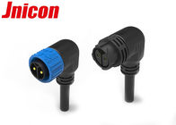 Right Angle Watertight Power Connectors 20AWG - 12AWG Cable With Male Female Plug