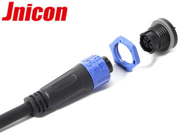 M16 3 Poles Waterproof Underground Cable Connector 10A / 300V Overmolded