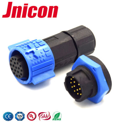 5A M19 Waterproof Connector Wire To Board CE 18 Pin Circular Connector
