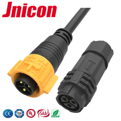 IP68 3 Pin 20A Male Female Connector ODM Push Lock Power 12AWG Max Connector