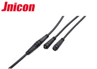 Jnicon M12 Waterproof Male Female Connector , Cable Welding 4 Pin Connector Male Female