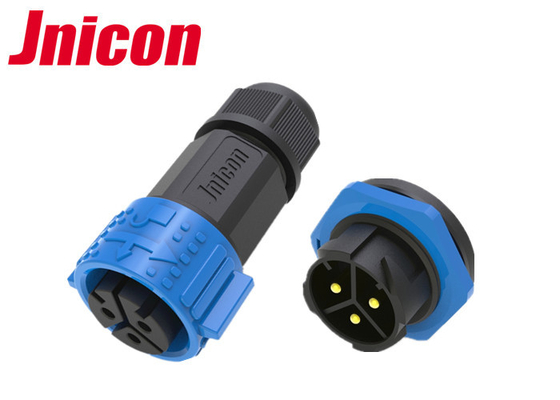 Push Locking Waterproof Cable Connector , M25 50A PPA Pin Circular Connector