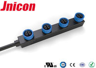 Jnicon LED Waterproof Power Connector , Waterproof M15 Connector 4 Way Parallel