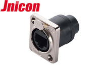 IP44 IP65 Waterproof Data Connector , power Con Connector Straight &amp; 90 Degree Panel
