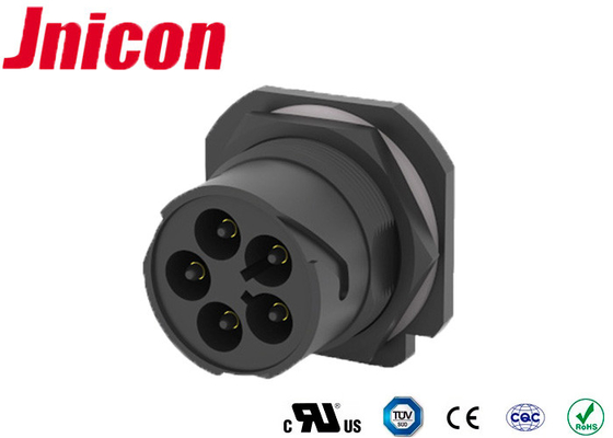 Circular M40 Bayonet 50A 5 Pin Male Female Connector For Photovoltaic Inverter