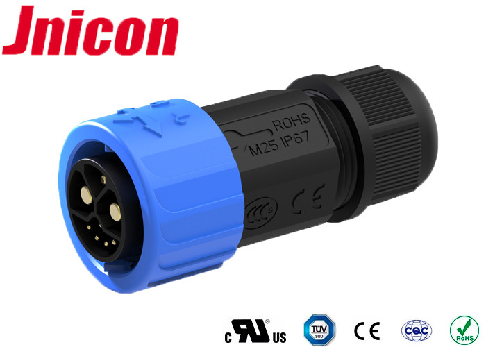 2 Power 1 Grounding IP67 Electrical Connectors 5 Data Combined For Lithium - Ion Systems