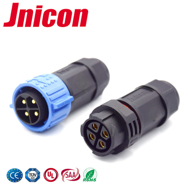 IP67 M25 4 Pin 30A Outdoor Power Connector Quick Release Wire Connector