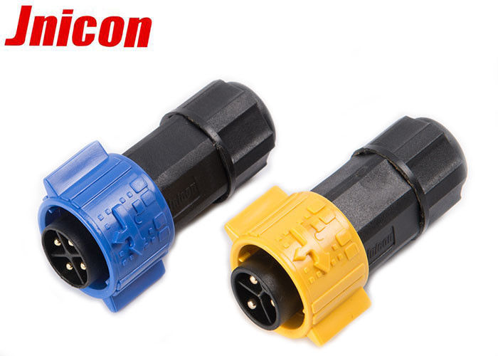 Solder Wire IP67 Circular Power Connector 20A 300V With Male And Female Plug