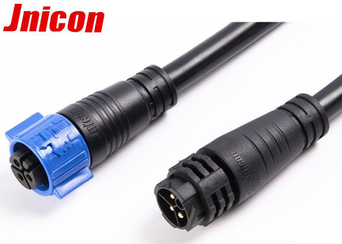 IP67 Waterproof Power Connector With Cable , 20A Electrical Power Cable Connectors