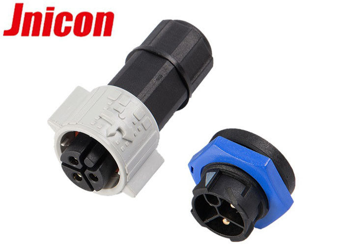 Plastic Outdoor Waterproof Cable Plug IP67 20A High Current Impact Resistance