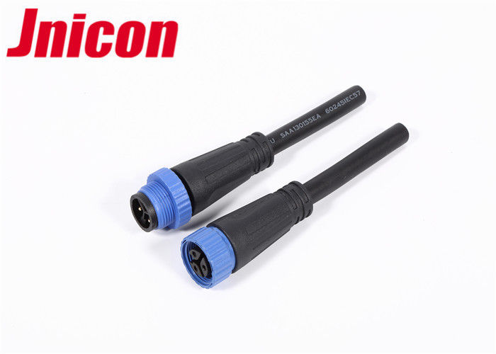 IP68 Plastic 3 Pin Round Connector Waterproof Male Female Power And Data TUV Approved