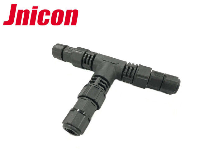 Push Locking High Current Outdoor Waterproof Connector Solid T Type M19