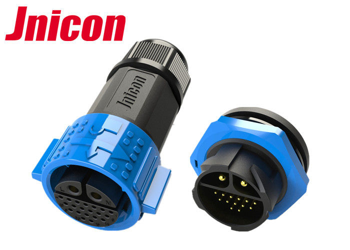 5 PIN 5A IP67 Waterproof Ethernet Connector , Lithium Battery Connector Silicone Seal