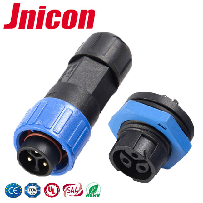 PA66 10A Waterproof Low Voltage Wire Connectors M16 Self Locking Aviation Connector