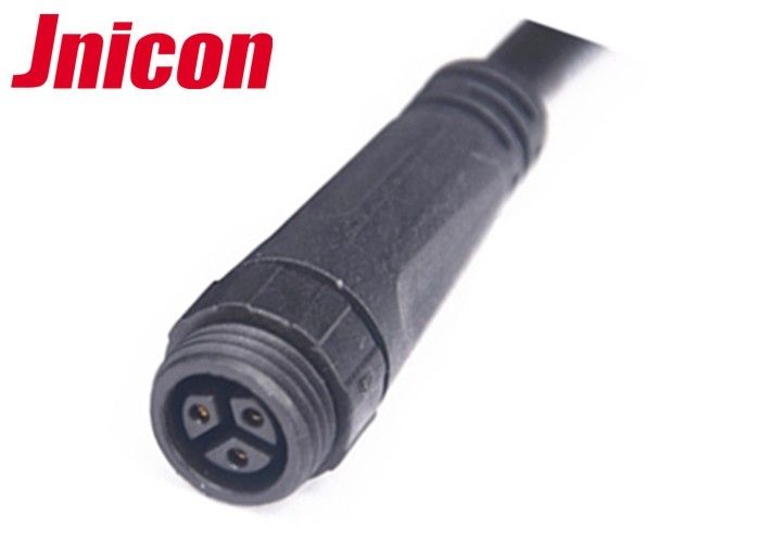 LED Light XLR Waterproof Cable Connector M16 3 Pin 300V PVC / Nylon Material