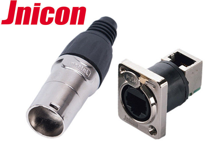 CCTV IP65 RJ45 Waterproof Connector High Durability Corrosion Resistance