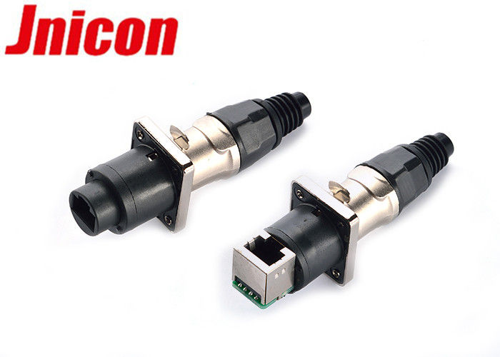 IP65 IP44 RJ45 Waterproof Connector For Outdoor LED Display Signal Connection