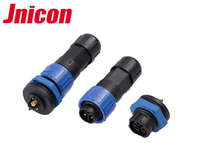 High Performance Industrial Power Connectors 3 Pin Fire Safety Push Locking