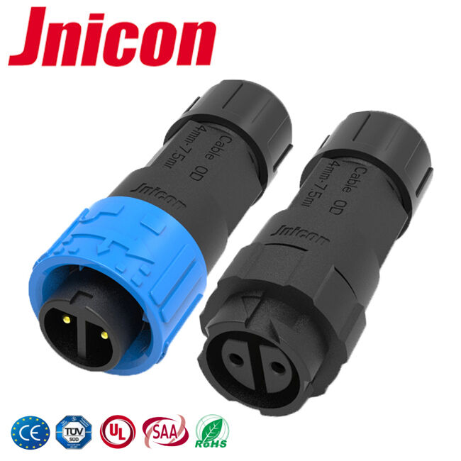 M16 10A 2 Pin IP68 Connector 300V Electrical Male Female Quick Connectors