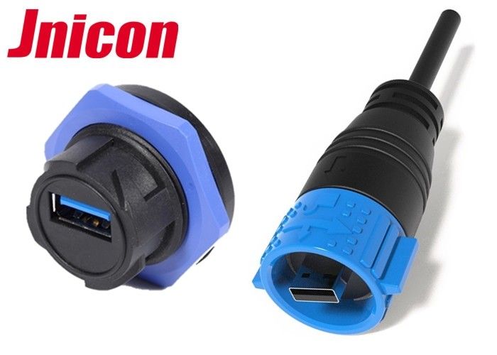 IP67 Waterproof USB Connector , Watertight USB Connector Power And Data Charging
