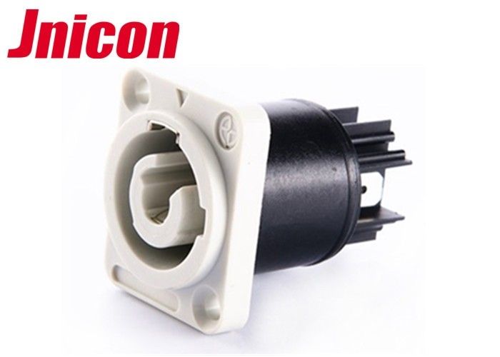 3 Pin Circualr IP44 Waterproof LED Connectors Powercon Socket 500V / 20A