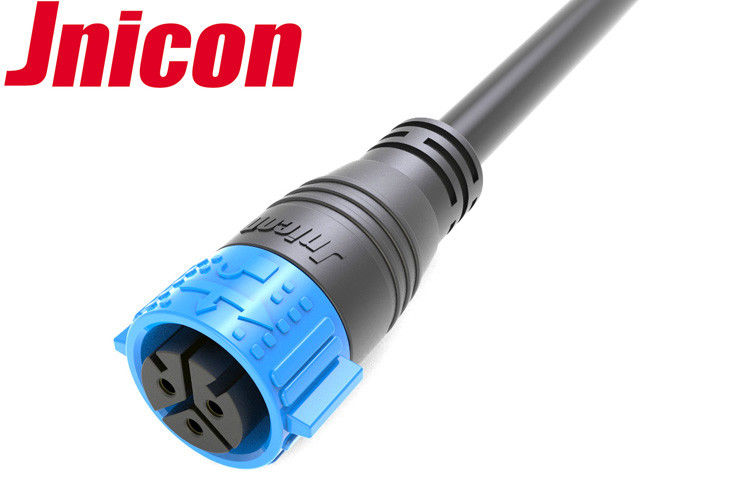 3 Pole Waterproof Plug Connectors Jnicon 50A PA66 Plastic With UL Certification