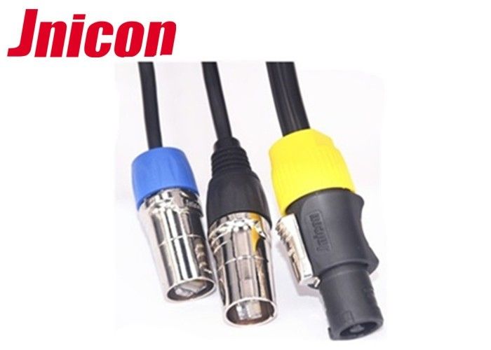 LED Display Powercon Waterproof Plug Connectors IP65 IP44 With 2.5mm2 Cable