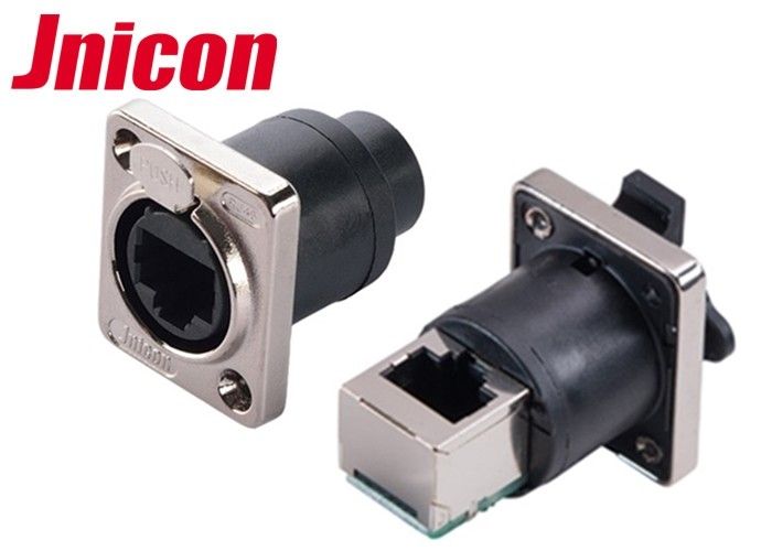 IP44 IP65 Waterproof Data Connector , powerCon Connector Straight &amp; 90 Degree Panel
