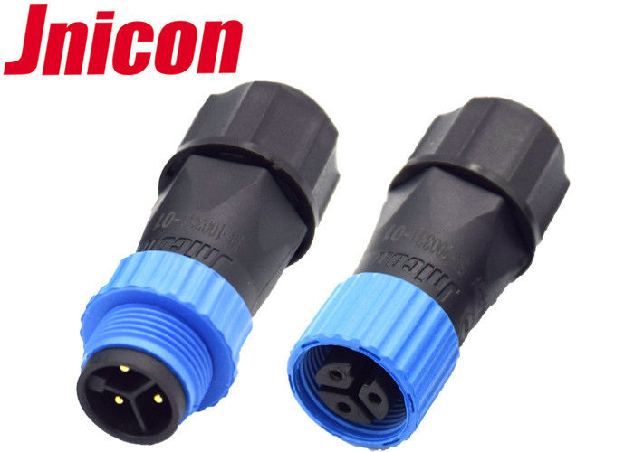 M15 Field Assembly 3 Pin Electrical Power Connectors , Water Resistant Cable Connector For Street Lightings