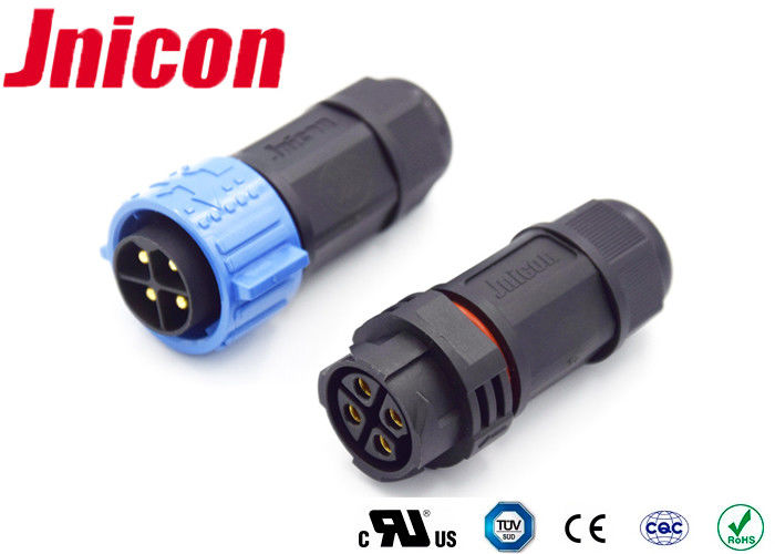 Jnicon 20 Amp 4 Pin Waterproof Male Female Connector M25 Cord To Cord IP67