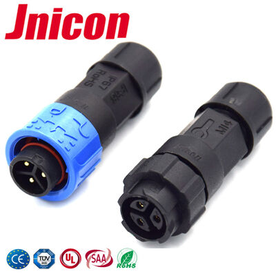 Jnicon M16 300V 10A Low Voltage Wire Connectors Waterproof Quick Power Connector