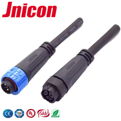3 Pin M16 10A Waterproof Electrical Connectors Male Female Molded Cable Quick Connector