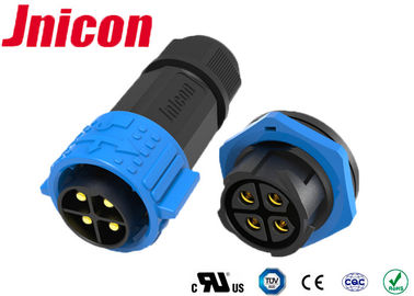 Wire To Wire Circular High Current Waterproof Connectors 3 Pole PPA Material